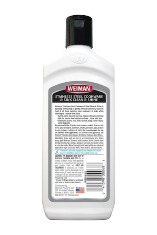 Weiman Paslanmaz Çelik Pişirme Kapları Ve Lavabo Temizleyici Parlatıcı 237 ML
