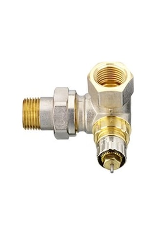 Reglajlı Ön Ayarlı Sol Dik Köşe Termostatik Vana Gövde 013G0234