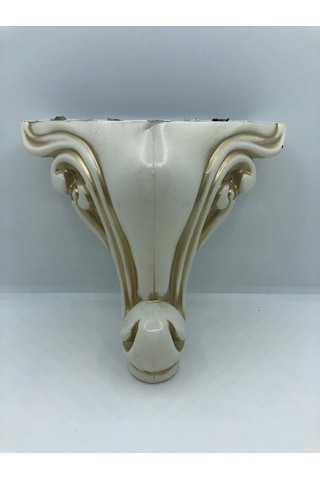PLASTİK,14 CM KREM-GOLD EFEKTLİ BAZA,KOLTUK,MOBİLYA AYAĞI (4 ADET