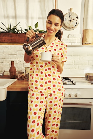 Penti Renkli Pasta Time Gömlek Pantolon Pijama Takımı