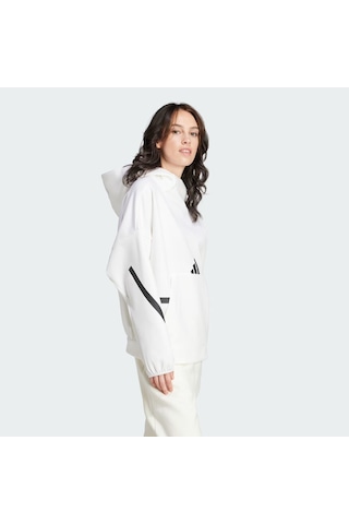 Adidas Whıte Kadın Kapşonlu Eşofman Üstü W Z.n.e. Oh Hd Jı7553 001