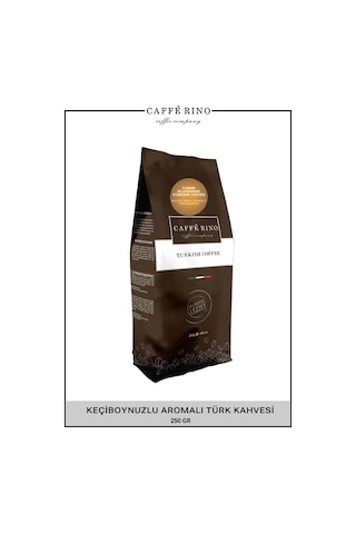 Caffe Rino Türk Kahvesi Keçiboynuzu Aromalı 250 G