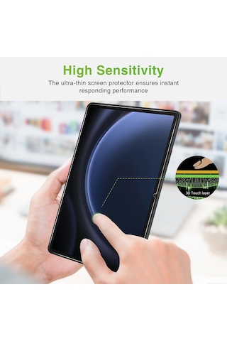 Samsung Uyumlu Galaxy Tab S9 Fe 10.9 İnç Tablet Ekran Koruyucu Cam Nano