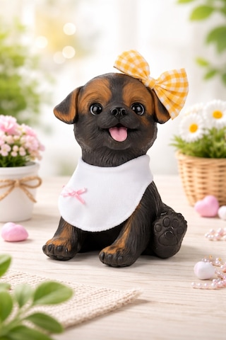 Benim İlk Köpeğim Sesli Sevimli Aksesuarlı Eğitici Oyuncak Köpek - Siyah
