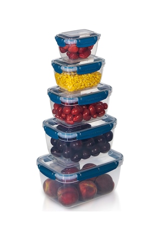 5'li Master Dikdörtgen Saklama Kabı 550 ML - 1000 ML - 1800 ML - 3000 ML - 5000 ML 001