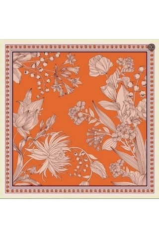 Deserto Fashion 2026 Avantgarde Serisi Çift Taraflı %100 İpek Twill Eşarp 90x90 Çok Renkli 91182351