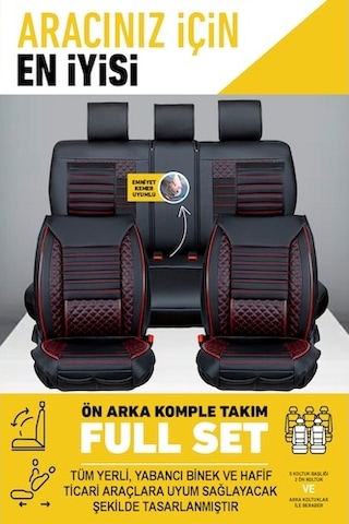 Lüx Deri 5'li Takım Set Oto Koltuk Kılıfı