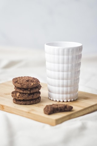 Allegra Beyaz Akrilik Bardak 6'lı Set 400 Ml Kırılmaya Dayanıklı, Cam Değildir Su, Meşrubat Ve Sunum İçin İdeal