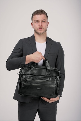 Ççs 71474 Hakiki Deri Evrak Çantası Siyah