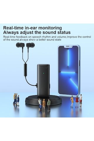 Jeemson S11 Kablosuz Kolluk Mikrofonu - Canlı Yayın, Dış Mekan Kaydı İçin Gürültü Engelleme Mikrofonu, Plug & Play, Type-c + Apple Adaptörü, İki Mikrofonlu, Dahili Batarya