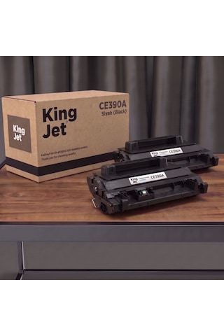 Kingjet Hp Uyumlu Ce390a Standart Kapasiteli 2'li Paket Çipli Uyumlu Toner M603xh