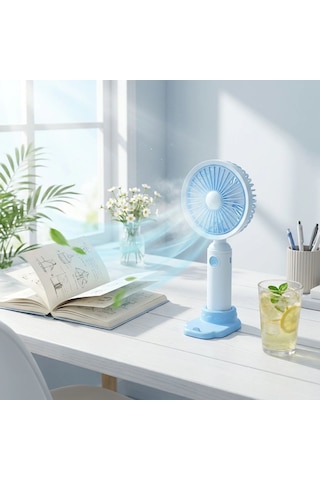 Buffer 3 Kademeli Masaüstü Fan - Telefon Tutuculu Özellikli Standlı Elde Taşınabilir Mini Fan Ekl29