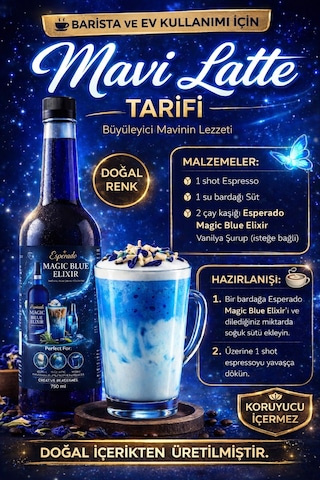Magic Blue Elixir Renklendirici Şurup 750 Ml