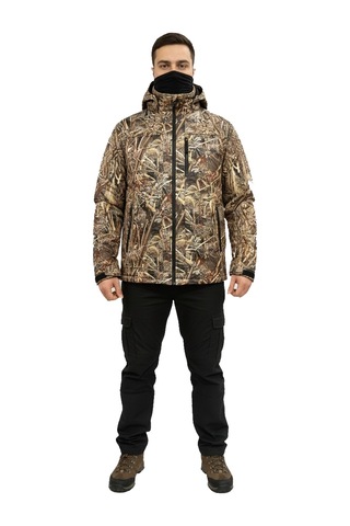 Mysia Outdoor Saz Desen Shell Mont Avcı Desen Çift Kat Polarlı Çok Renkli