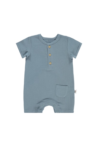 Civil Baby Müslin 6-18 Ay Tulum - Mavi Soft İndigo