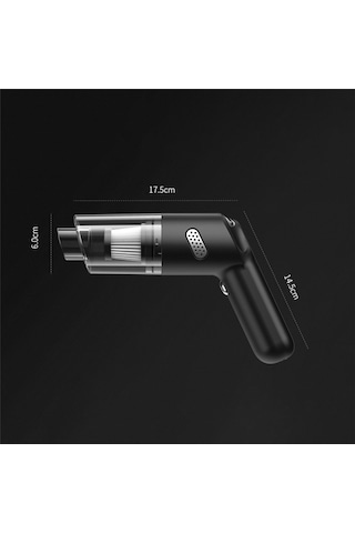 Amigaelegant Araba El Tipi Vakum 10000pa Emiş, Kablosuz Vakum Temizleyici