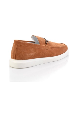 Bambi Taba Hakiki Deri Erkek Loafer Ayakkabı E01011032802 Taba