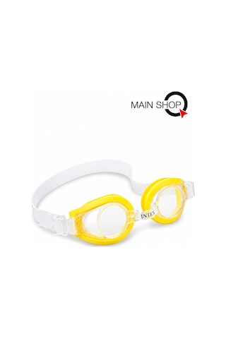 Mainshop Intex Çocuk Yüzücü Gözlüğü - 3-8 Yaş Buğu Yapmaz Ayarlanabilir Havuz - Deniz Gözlüğü M-55602