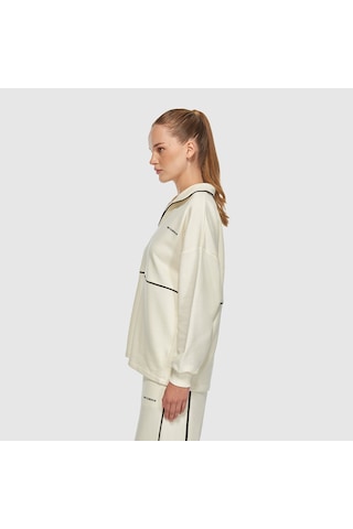New Balance Nb Lifestyle Kadın Sweatshirt Wnc3402-sst Beyaz