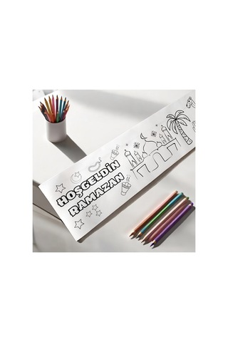 Bak Gel Al Ramazan A Özel 30x500 Cm Boyama Rulo Kağıdı, Ramazan Temalı 5 Mt Boyama Etkinlik Rulo Kitabı - Bgaruloboyama01