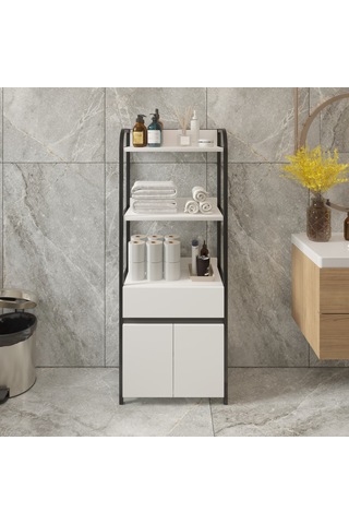 Çekmeceli Banyo Düzenleyici Mutfak Rafı Banyo Dolabı Çok Amaçlı D