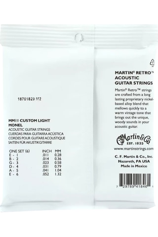 Martin M175, 80/20 Bronz,Akustik Gitar Teli-(11-52)-PENA HEDİYELİ