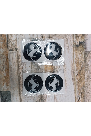Sticker Siyah Ferrarı 4x