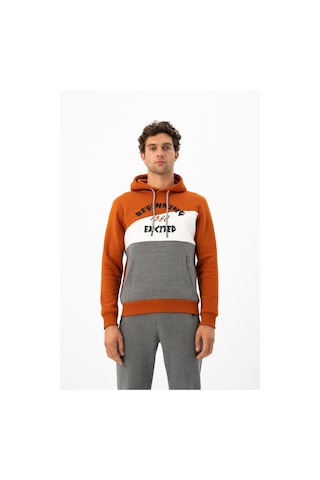 AR-MA Arma Erkek Kanguru Cepli Kapüşonlu Sweatshirt K24254928701 Pembe