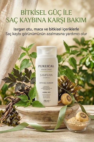 Pureical Bitkisel Şampuan 200 ML