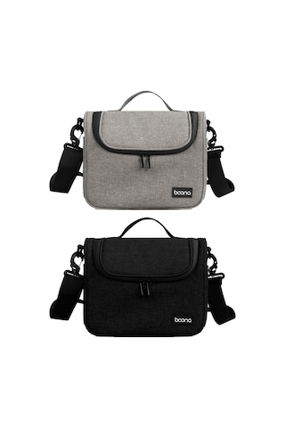 Baona Bn-h011 Dijital Slr Fotoğraf Makinesi Çantası Lens Depolama Omuz Çantası Siyah Diğer
