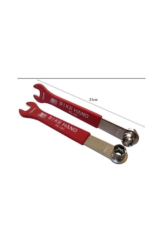 Bıke Hand Yc-161 Bisiklet Pedal & Aynakol Vida Sökme Takma Anahtarı Kırmızı