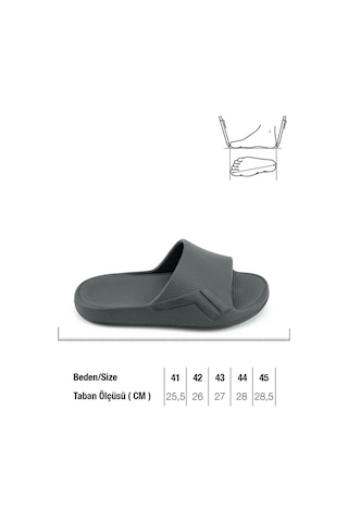 Gezer Yazlık Erkek Eva Banyo Bahçe Islak Zemine Uygun Terlik Gt5ymm.15638.00.010.2n Siyah
