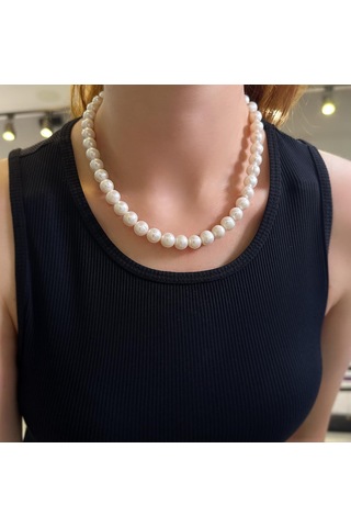 Stela Mayorka İnci Gümüş Kolye