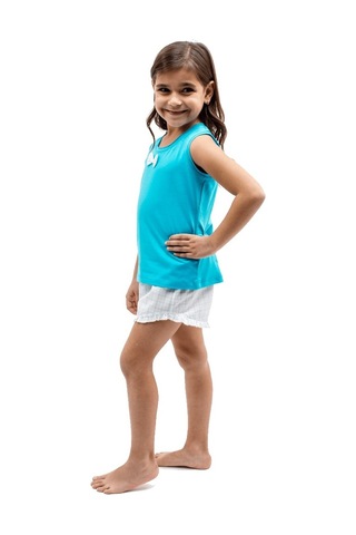 The Don Anne-Kız Turkuaz Kız Çocuk Şort Takımı (9-14 Yaş)