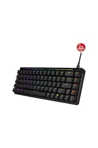 Asus Rog Falchıon Ace Hfx Rog Hfx Manyetik Switch Kablolu Rgb Türkçe Q Siyah Mekanik Gaming Klavye