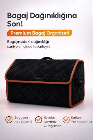 Bagaj Çantası Oto Bagaj Organizer Lüks Tay Tüyü Su Geçirmez Kaymaz Katlanır Düzenleyici - Tcy5 Stiloto