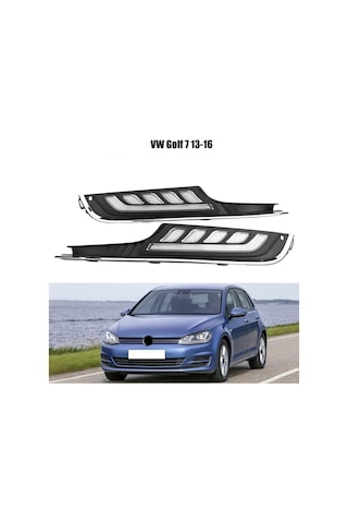 Volkswagen Golf 7 Sis Lambası Çerçevesi Ledli