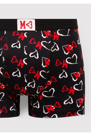 Mavi - Baskılı Siyah Boxer 0912243-900