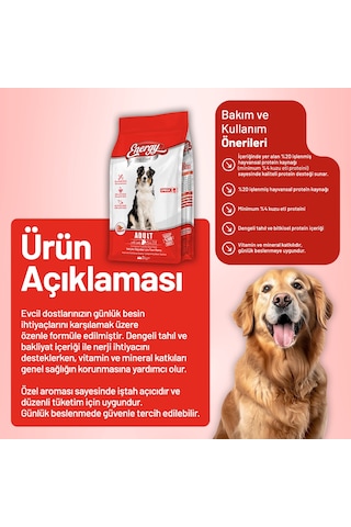 Kuzu Etli Yetişkin Köpek Maması 3 Kg - 2 Adet