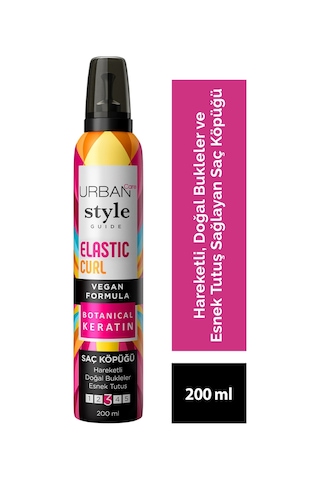 Urban Care Style Guide Vegan Elastic Curl Saç Köpüğü 200 ML