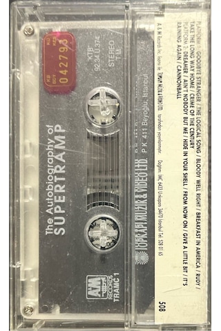 Plak Değildir Kaset Tir Kaset Supertramp The Autobiography Of S