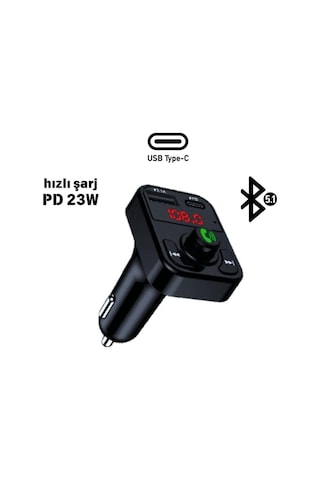 Pdateknoloj Concord C-606 Araç Fm Transmitter 5.1 Bluetooth Araç Kiti Usb Type-c Hızlı Şarj Çıkışlı Çakmaklık Girişli C-606 Sku: Smgstk7221aafdae