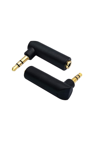 3.5mm Stereo L Aparat 3.5 Mm Stereo 90 Derece Sağ Açılı Çevirici