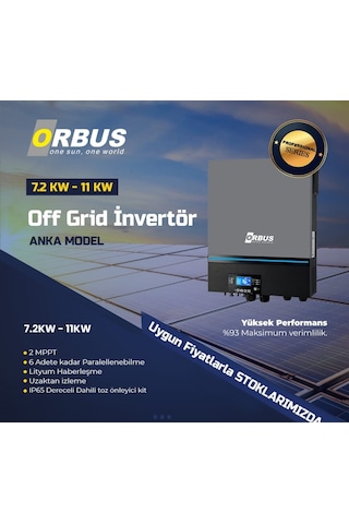 ORBUS ANKA 7.2KW - 48V OFF GRİD İNVENTER