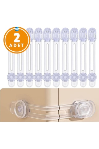 2 Adet Iz Bırakmaz Bebek Güvenlik Dolap , Çekmece Kilit Bebek Emniyet Kilidi Çok Amaçlı Kilit Bebek Çok Renkli