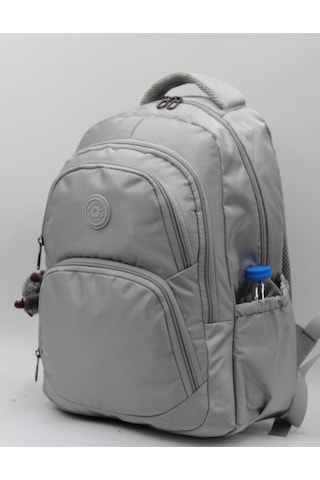 Özel Su İtici Kumaş Gri Unisex Okul Çantası 34600
