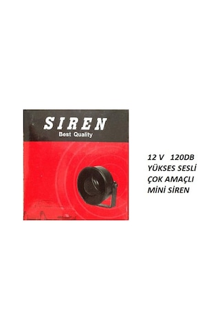 Mini Siren 12V Piezo - 120Db Yükses Ses
