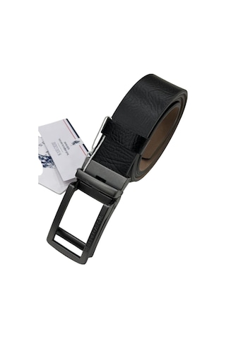 U.S. Polo Assn. Hakiki Deri Kemer Siyah