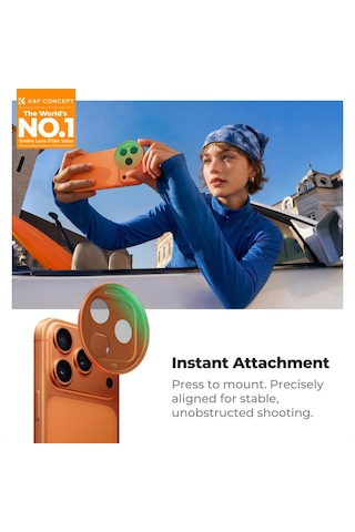 K&f Concept İphone 17 Pro Max/17 Pro İçin Geçmeli Cpl Filtre - Nano-x Serisi Optik