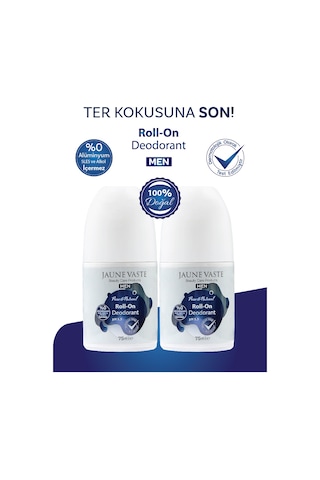 Jaune Vaste Pure & Natural Doğal Erkek Roll-On Deodorant 2 x 75 ML